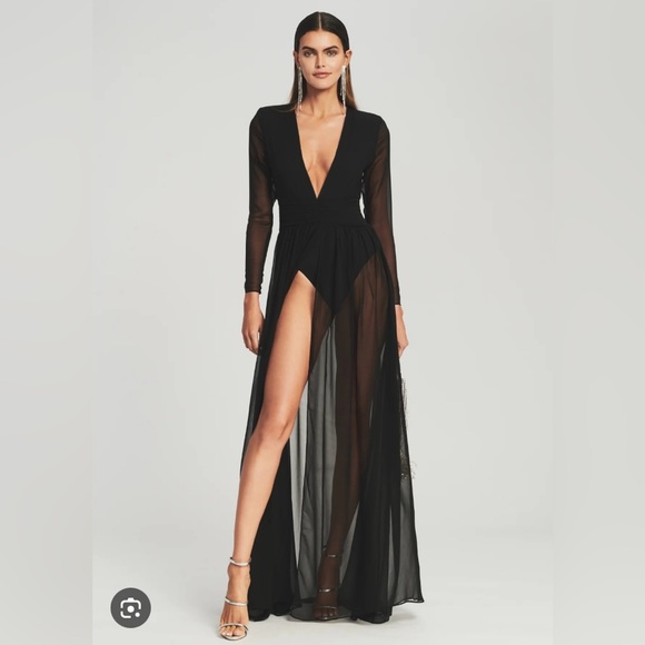 Retrofete Angela Silk Sheer Dress - Picture 3 of 8